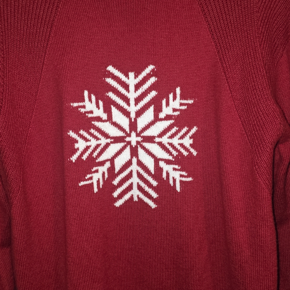 Red Snowflake Sweater - Picture 2 of 7